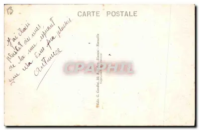 Marseille — De Lantaarn van Sint-Maria en de Ingang van de Haven — Mireille, n°79 — Achterkant