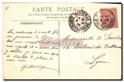 Marseille — Jardim da Coluna — LL. — 186 — Verso