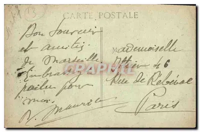 Marsiglia - Vista Generale — C.M. — editore C.M. — Verso