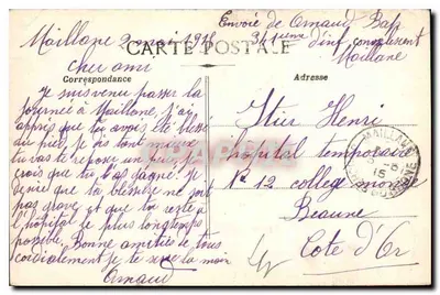MARSSELLA - La Rue de la République — vista del ángulo con el cine Matographique — editor no visible — Reverso
