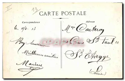 Marseille - La Joliette - O Cais de Embarque — n° de série não visível — Verso