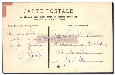 Marseille - Les Allées de Meilhan — Fototyp. E. Lacour — n° 1267 — Rewers