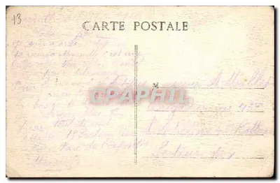 Marseille - Rue de la République — uitzicht van de hoek met gebouw met balkons — E. L. n°20 — Achterkant
