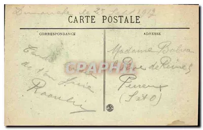 Marseille — Vue Générale sur les Bassins de la Joliette et la Cathédrale — prise du Transbordeur - BR - 1552 — Rewers