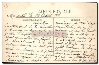 Marseille — Far Skrzydła Marzeń — Efekt Fal — L.L. n° 269 — Rewers