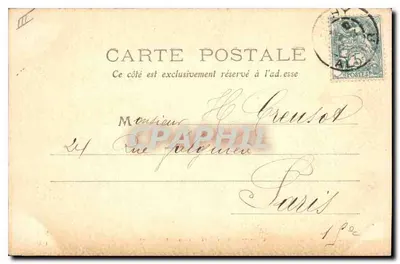 Vichy - Palácio das Fontes — Allier 136, editor M.T. L. — Verso