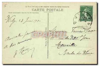 Vichy — Chalet Imperatora (zamieszkały przez Napoleona III w 1863 roku) — Rewers