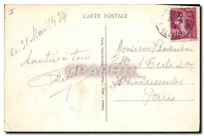 Vichy - Villa 'Sévigne' — wydanie 'Idéal' nr 399 — Rewers