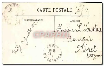 Vichy — Um Canto do Parque dos Celestins — LL. n°267 — Verso