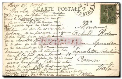 Paryż — Rue Soufflot i Panthéon — 239 — Rewers