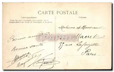 PARIS — Ogród i Pałac Luxemburgu — Wydawca ELD, nr 4830 — Rewers