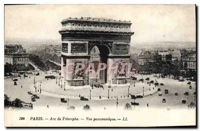 PARIS — Arco do Triunfo — Vista panorâmica — LL