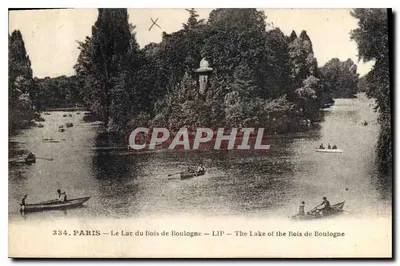 Paryż — Jezioro w Bois de Boulogne — LIP — Jezioro w Bois de Boulogne