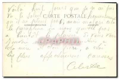Paris — A Sêne e o Ponte Alexandre III — Editor E.P.D. n° 4934 — Verso