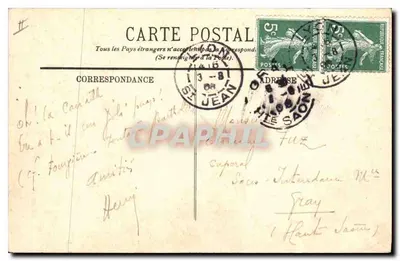LYON — Plac Terreaux — Fontanna Bartholdi i Urząd Miejski — LL nr 253 — Rewers