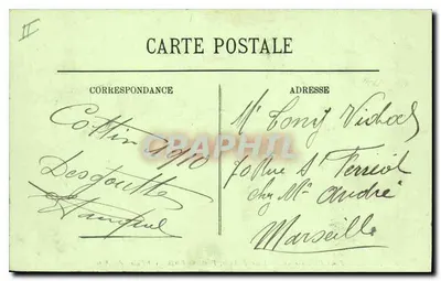 LYON — Place des Terreaux — Hôtel de Ville, Fontaine Bartholdi y Palais des Arts — LL — Reverso