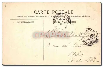 Lyon - Fontaine Bartholdi (Place des Terreaux) — editor J. B. B. n°4 — Verso
