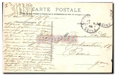 Lyon — Fontaine Bartholdi — H. BRIGOUT & Cie, Wyd., Lyon — Rewers