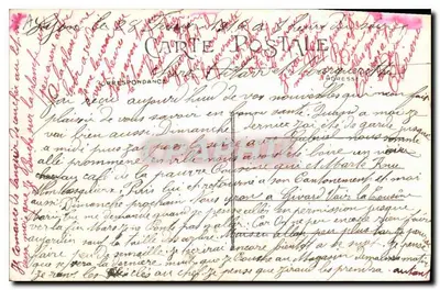 LYON — Os Pombos — Praça dos Terreos — Garrier, editor, modelo depositado — Verso