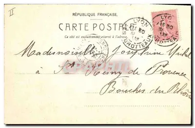 LYON — La Fontaine Bartoldi — LL. — Verso