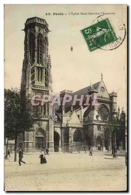 Paris — A Igreja de Saint-Germain-l'Auxerrois — editor não visível, número de série 45