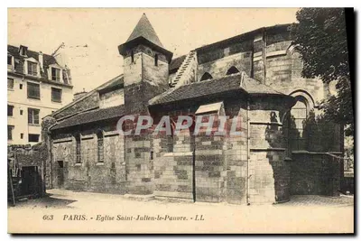 Paris - Igreja de Saint-Julien-le-Pauvre — n°663