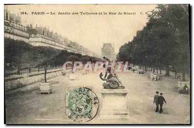 Paryż — Wzgórze Tuileries i ulica Rivoli — C.M. n°184