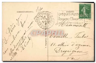 Paryż — Plac Bastilli i Kolumna Lipca — A. P. nr 128 — Rewers