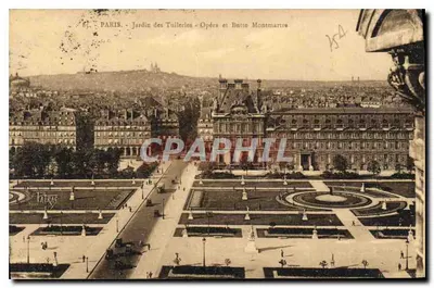 Paryż - Jardin des Tuileries - Opéra i Butte Montmartre — Éditions d'Art de France, nr 85