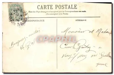 Paryż — Widok na ogród Tuileries — LL. — n° 695 — Rewers