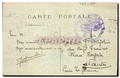 Paris — A Praça da Concórdia e a Câmara dos Deputados — G. M. — Verso