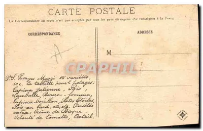 Velho Paris — Rue du Jour (Igreja de St-Eustache) — Léon Marotte, Paris, n°27 — Verso