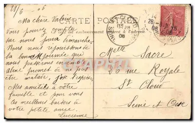 Paryż — Jaskinia Buttes Chaumont — C. P. A. n° 70 — Rewers