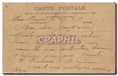 PARIS - Igreja de São Vicente de Paulo — vista da fachada e da praça com carruagens — Verso
