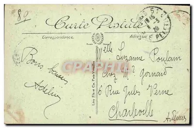 PARIS — Widok z Opery z dzielnicy Trinité — wydawca L.L. n° 1395 — Rewers