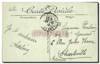 Paryż — Widok Seiny z wież Bazyliki Notre-Dame — LL, nr 1184 — Rewers
