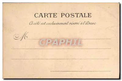Paryż — Louvre. Widok z wewnętrznego dziedzińca — L. J. & C°, wyd., Angoulême-Paryż — Rewers