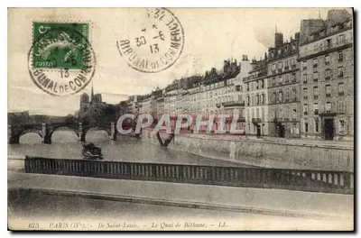 Paryż (IV) - Wyspa Świętego Ludwika - Quai de Béthune — L.I. — n° 675