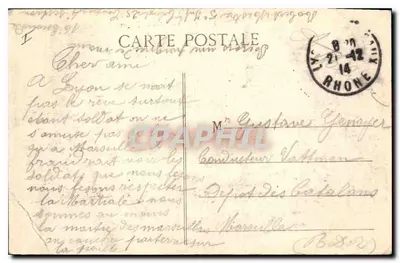 LYON — O Palácio de Justiça — E.C.L. — Verso