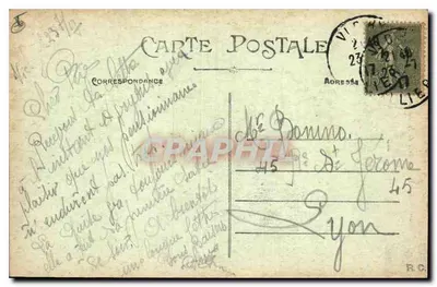 Vichy — Wejście do domu pani de Sévigné — Rewers