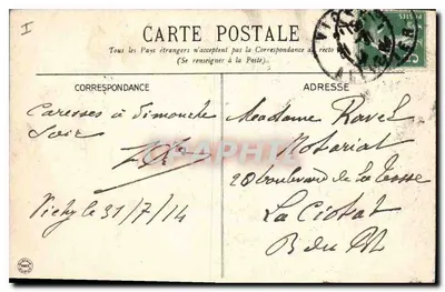 Vichy — Een Hoekje van het Park — G. D. — Achterkant