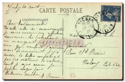 Vichy — Most — widok mostu nad Loarą — wydawca Vichy, nr 1486 — Rewers