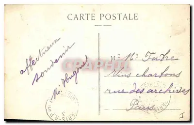 Vichy — Kąt nowego Parku. Fontanna — V.D.R. — Rewers