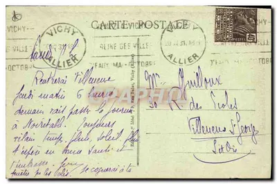Vichy - Fonte do Hospital — Editor Ideal, n° 378 — Verso