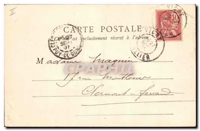 Źródło jaskini — Vichy — B.E. Paris — Rewers