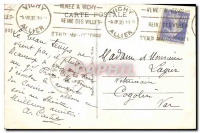 Vichy - Ujęcie termalne — Idéal, n° 442 — Rewers