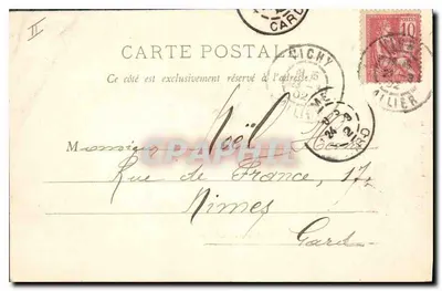 Vichy - Fonte dos Célestins — editor D'Éville, número de série não visível — Verso