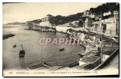 Marseille — La Corniche — L'Anse du Prophète i Restauracja Roubion — LL. n° 427