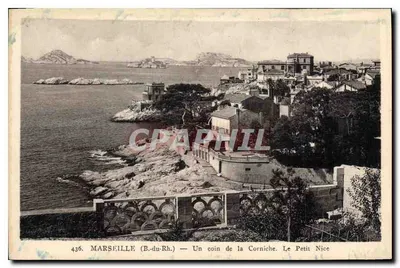 Marseille (B.-du-Rh.) — Kąt Corniche. Petit Nice — Wydawnictwo Sztuki 'Adia', Nice