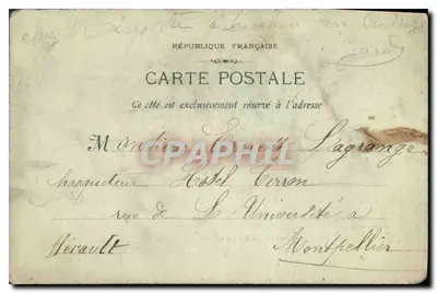 Marseille - O Cours Bellechasse — Phot Lacont, n°9 — Verso